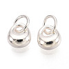925 Sterling Silver Longevity Lock Charms STER-T008-30S-03-3