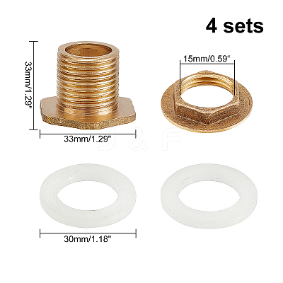 Brass Connector FIND-WH0065-34-1