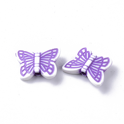 Craft Style Acrylic Beads X-MACR-T035-001-1