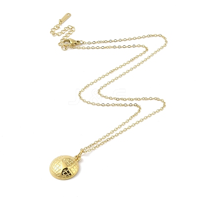 Ion Plating(IP) 304 Stainless Steel Pendant Necklaces for Women NJEW-B080-11G-1