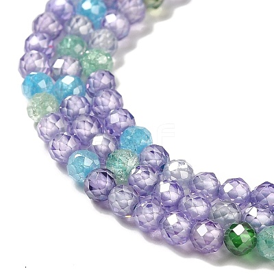 Cubic Zirconia Bead Strands ZIRC-C006-01B-02-1