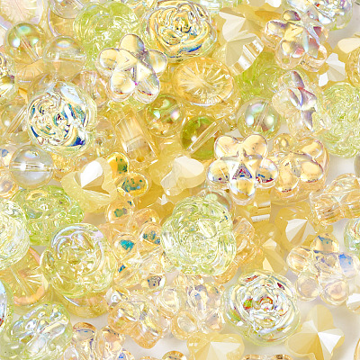 100Pcs 5 Styles Electroplate Glass Beads EGLA-TA0013-37-1