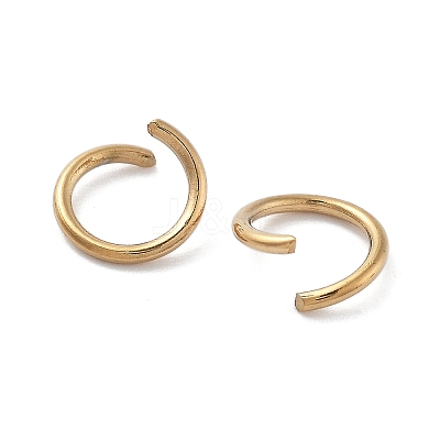 Ion Plating(IP) 304 Stainless Steel Open Jump Rings X-STAS-M081-01G-03-1
