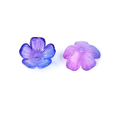Transparent Plastic Bead Caps KY-Q005-02A-05-1