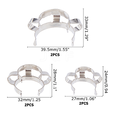Carbon Steel Clips AJEW-OC0001-71P-1