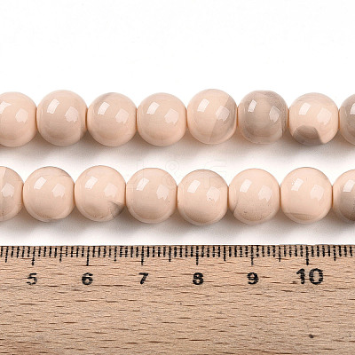 Baking Paint Glass Beads X1-DGLA-N013-10mm-06-1