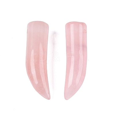 Natural Rose Quartz Pendants G-Q602-10J-1