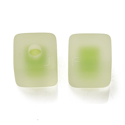 Frosted Acrylic European Beads OACR-G012-14G-1