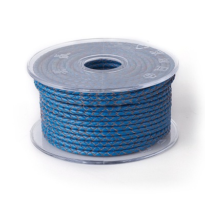 Braided Cowhide Cord WL-I004-3mm-D-16-1
