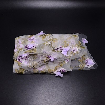 Polyester Organza Fabric ORIB-WH0005-06D-1