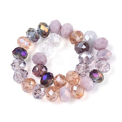 Electroplate Glass Beads Strands EGLA-N022-02A-A02-1