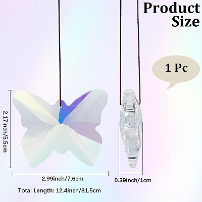 1Pc Glass Hanging Suncatchers HJEW-DJ0001-22B-1