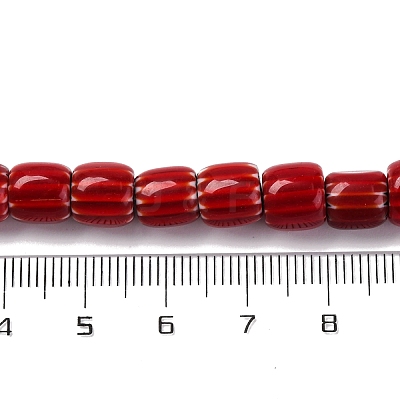 Handmade Lampwork Chevron Beads Strands X-LAMP-K041-01B-09-1