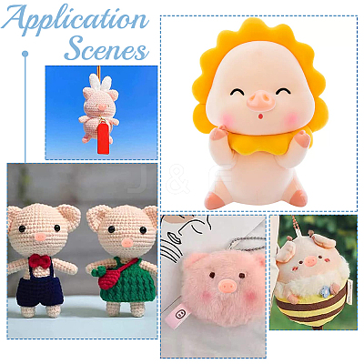 150Pcs 4 Style Plastic Doll Safety Noses DIY-GA0004-65-1