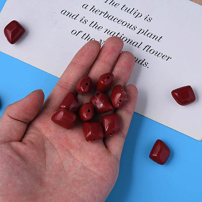 Opaque Acrylic Beads MACR-S373-15A-A01-1