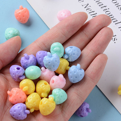 Opaque Acrylic Beads X-SACR-S306-03A-1