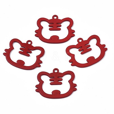 Spray Painted Alloy Pendants ENAM-N055-059-A01-1