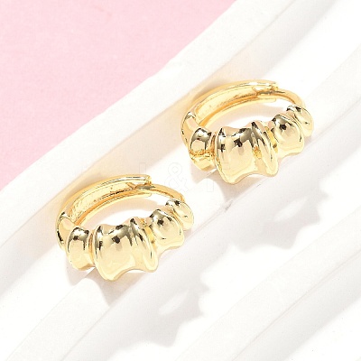 Brass Hoop Earrings EJEW-Z102-24G-1