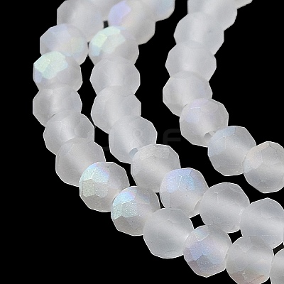 Transparent Glass Beads Strands X-EGLA-A044-T8mm-MB19-1