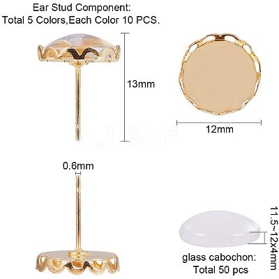 DIY Earring Jewelry KK-PH0035-36-1