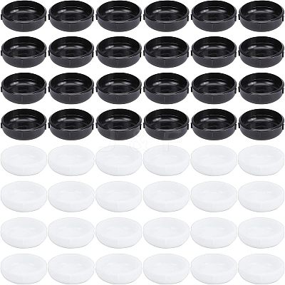 48Pcs 2 Colors PVC Furniture Sliders FIND-CA0002-32-1