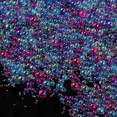 AB-Color Plated DIY 3D Nail Art Decoration Mini Glass Beads EGLA-TAC0001-02F-1