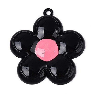 Spray Painted Alloy and Enamel Big Pendants PALLOY-T092-80M-1