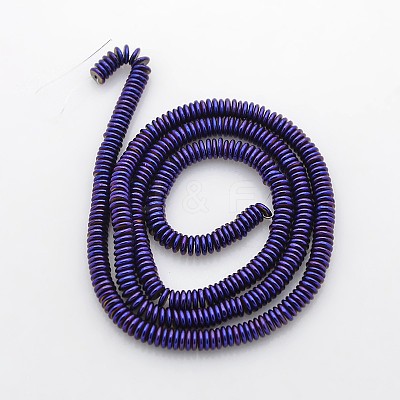 Electroplate Non-magnetic Synthetic Hematite Beads Strands G-J216F-M-1