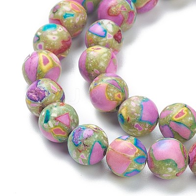 Assembled Natural & Dyed Magnesite Beads G-L575-02-1