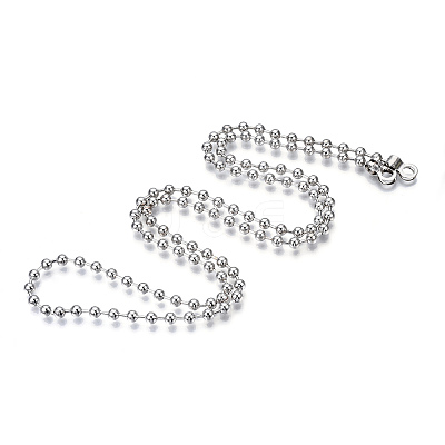 Iron Round Ball Chains with Bead Tips MAK-N034-006B-P-1