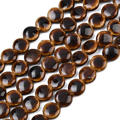 Vintage Style Glazed Porcelain Beads PORC-B002-12-04-1