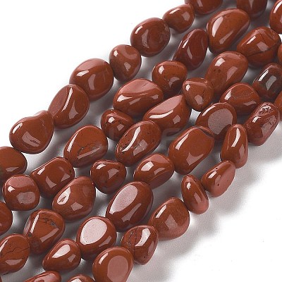 Natural Red Jasper Beads Strands G-P497-01A-08-1