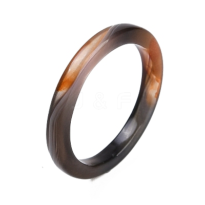 Dyed & Heated Natural Agate Finger Rings for Women RJEW-Z075-01H-1