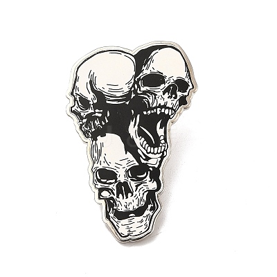 Printed Alloy Brooch for Backpack Clothes JEWB-G020-17P-1