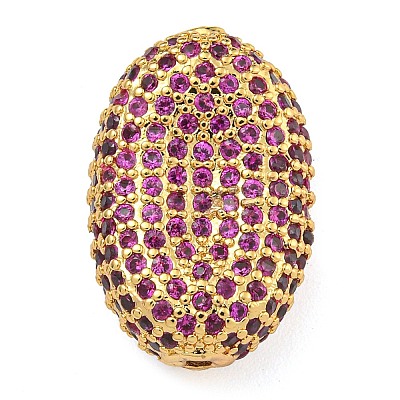 Rack Plating Brass Micro Pave Cubic Zirconia Charms KK-G513-74A-04G-1