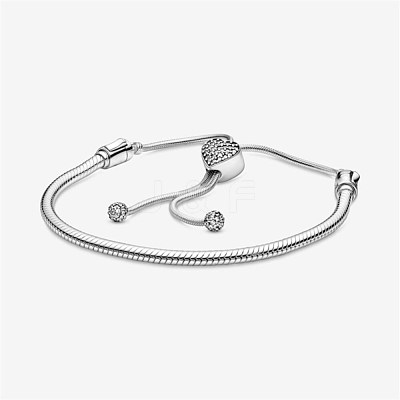 Adjustable Silver Geometry Bracelets BJEW-BB67041-A-1