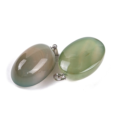 Natural Agate Dyed Pendants G-Q172-07P-04-1