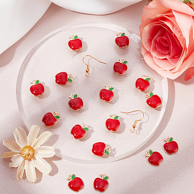 Apple Drop Earring Making Kit DIY-CA0003-77-1