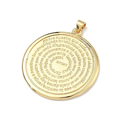 Brass Pendants KK-Z153-01G-02-1