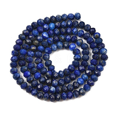 Dyed Natural Lapis Lazuli Beads Strands G-K376-B05-02-1