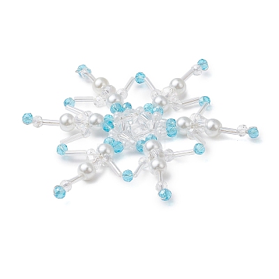 Christmas Theme Glass Big Pendants HJEW-JM02560-1