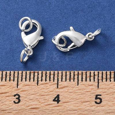 Rack Plating Brass Lobster Claw Clasps KK-F090-26S-01-1