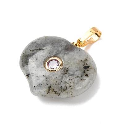 Natural Labradorite Pendants G-B188-02G-09-1