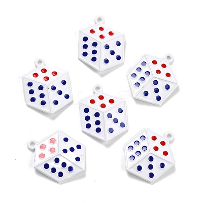 Spray Painted Alloy Pendants ENAM-I052-01-1