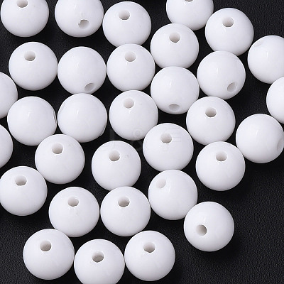 Opaque Acrylic Beads LS-X-MACR-S370-C10mm-01-1