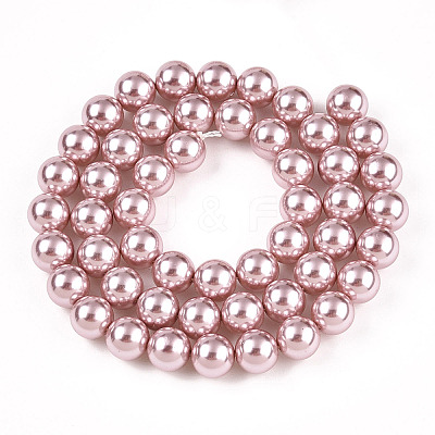 Glass Pearl Beads Strands HY-G002-01D-05-1
