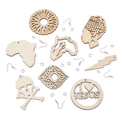 DIY Earring Making Kits DIY-TA0008-82-1