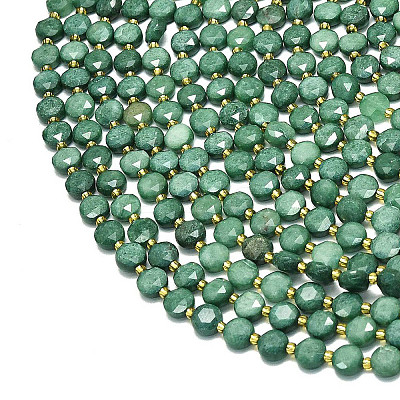 Natural Dyed White Jade Beads Strands G-C116-A51-02-1