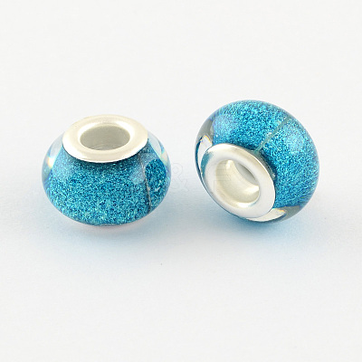Large Hole Resin European Beads OPDL-R118-01B-1