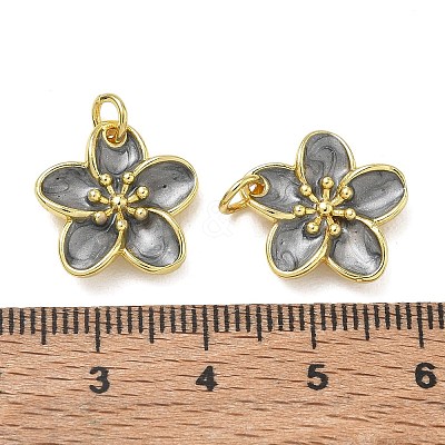 Brass Enamel Pendants KK-CBAD9DF-03G-A-1